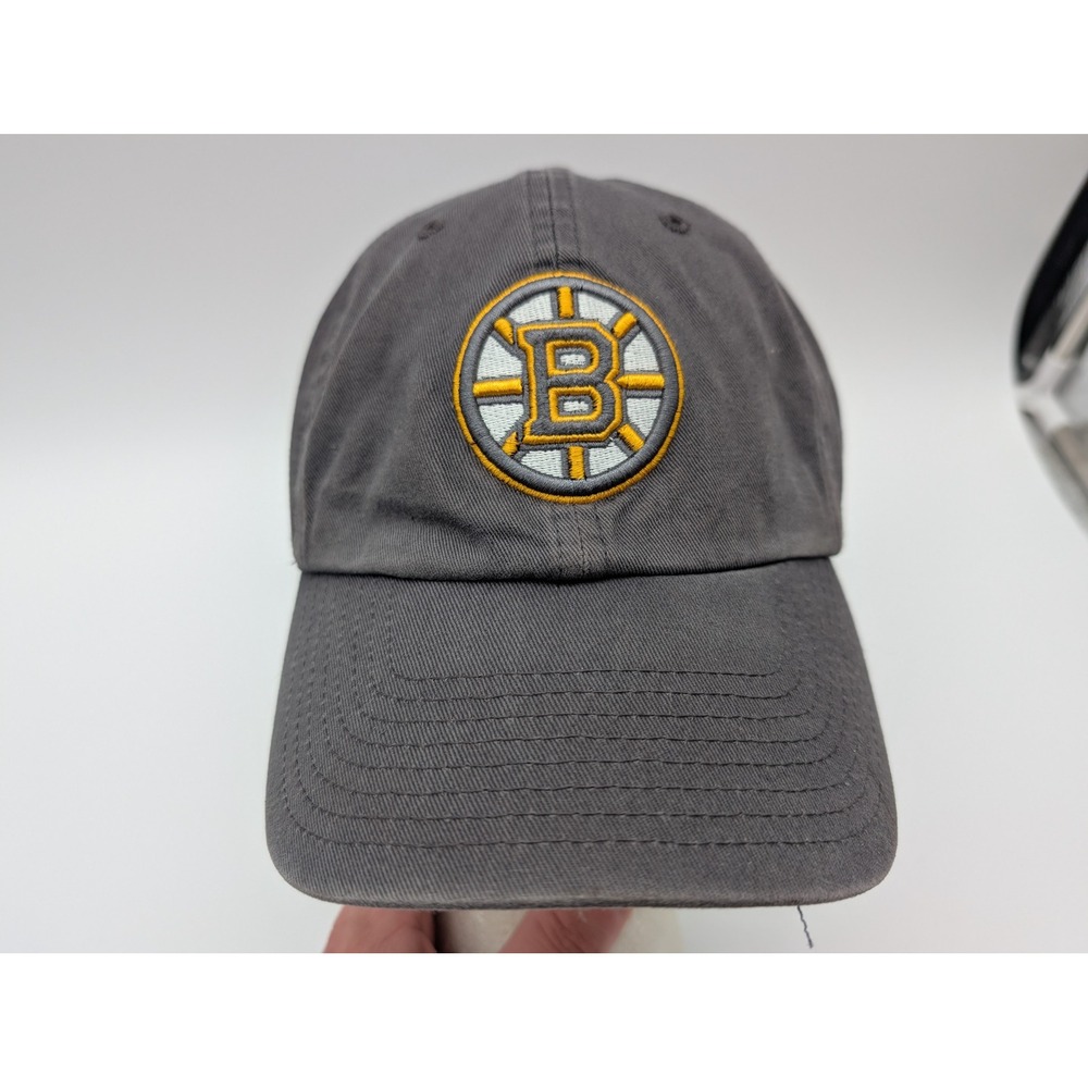 47 Brand Boston Bruins NHL Gray Adjustable Baseball Cap Hat OSFA